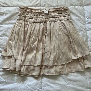 silky mini skirt